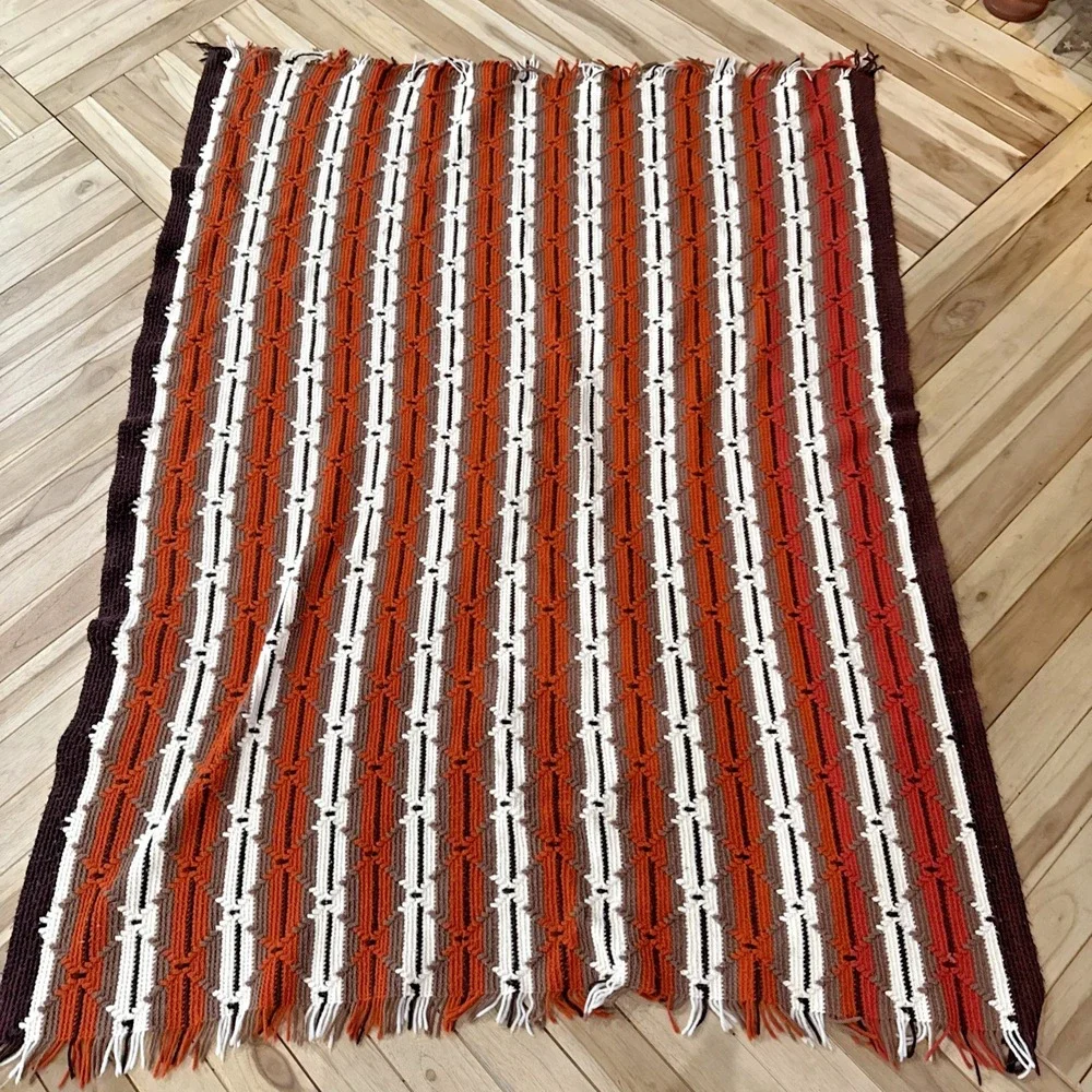Vintage Handmade Afghan Blanket – 67